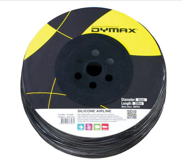 Dymax Silicone Tubing Black per meter